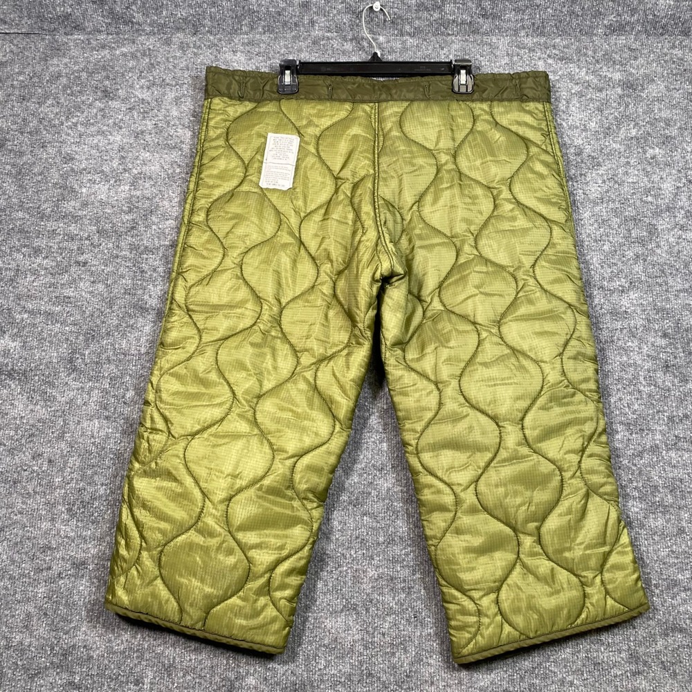 Vintage‎ US Military M-65 Quilted Field Pant Liner Olive Green Medium 83-C-0472